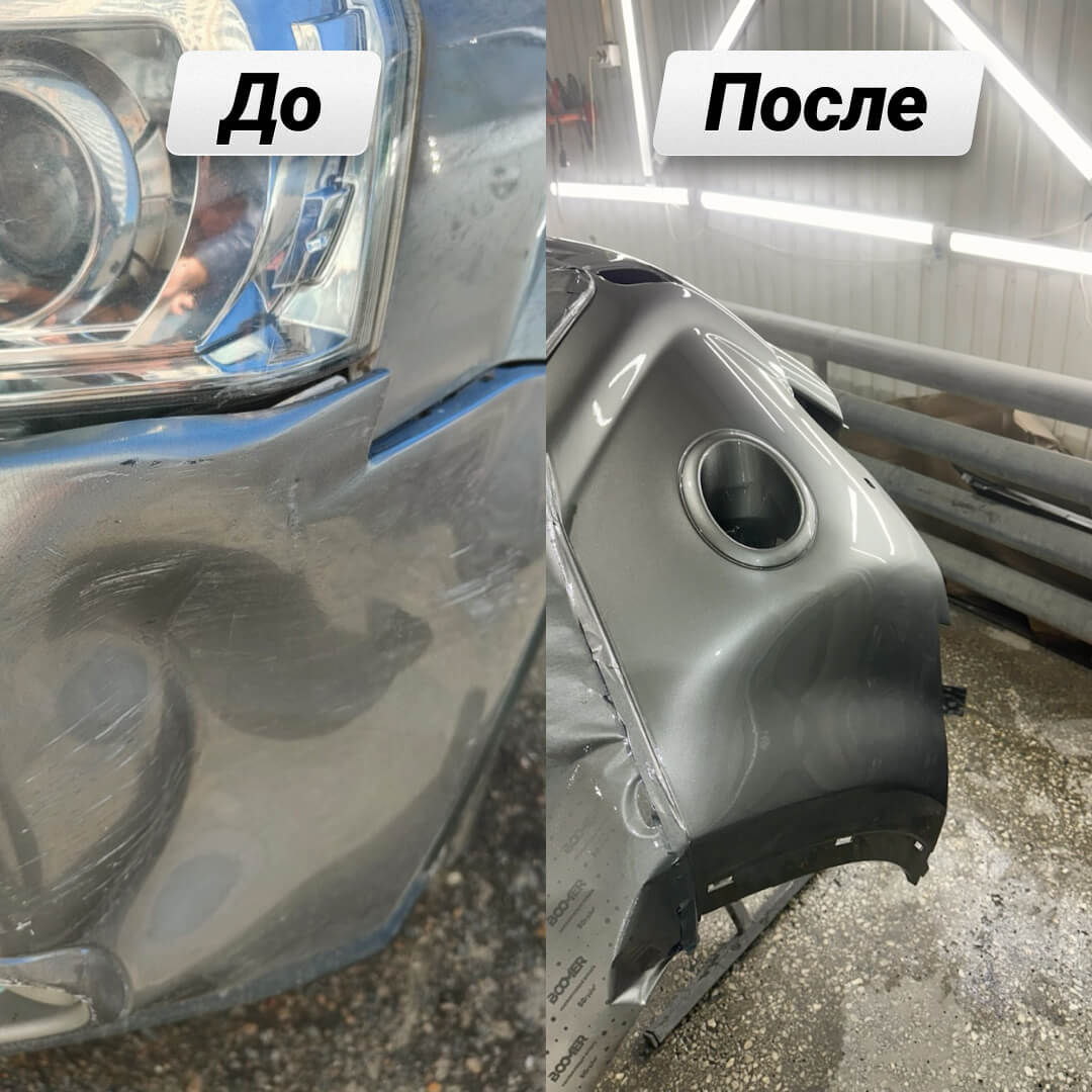 Ремонт и покраска переднего бампера на Nissan X-Trail