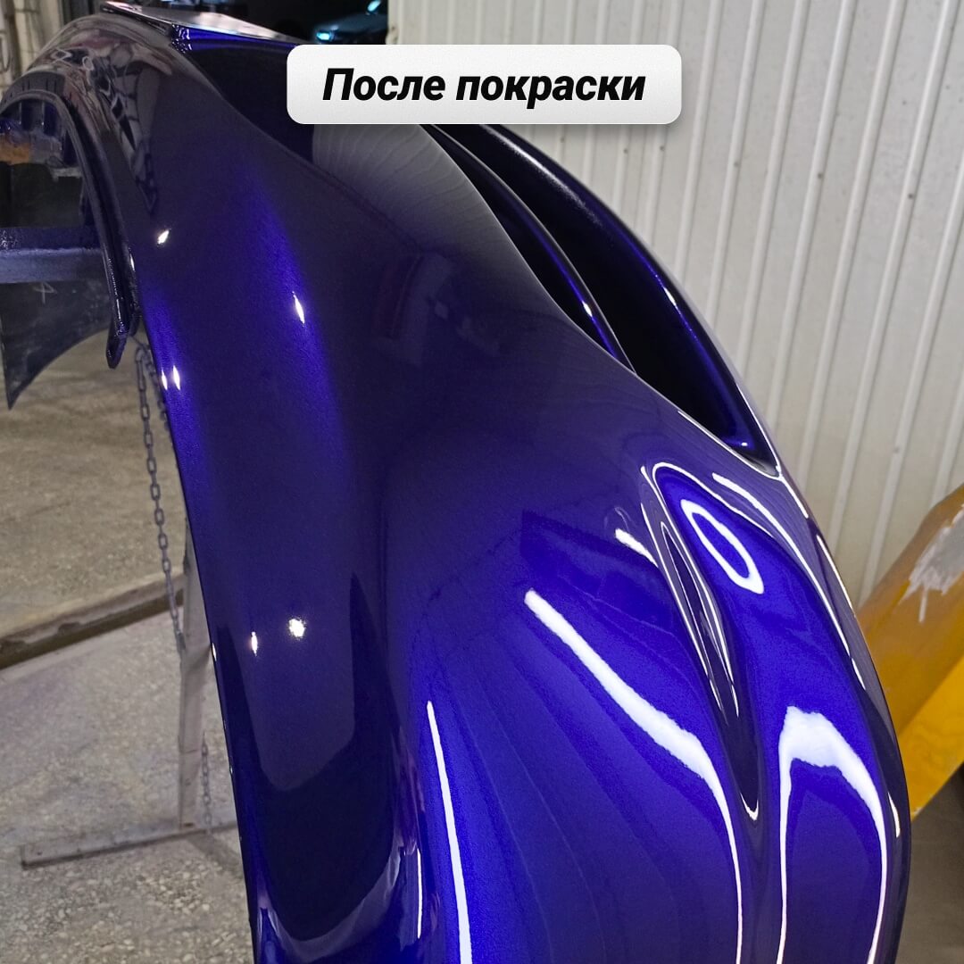 Ремонт и покраска переднего бампера на Honda Stream