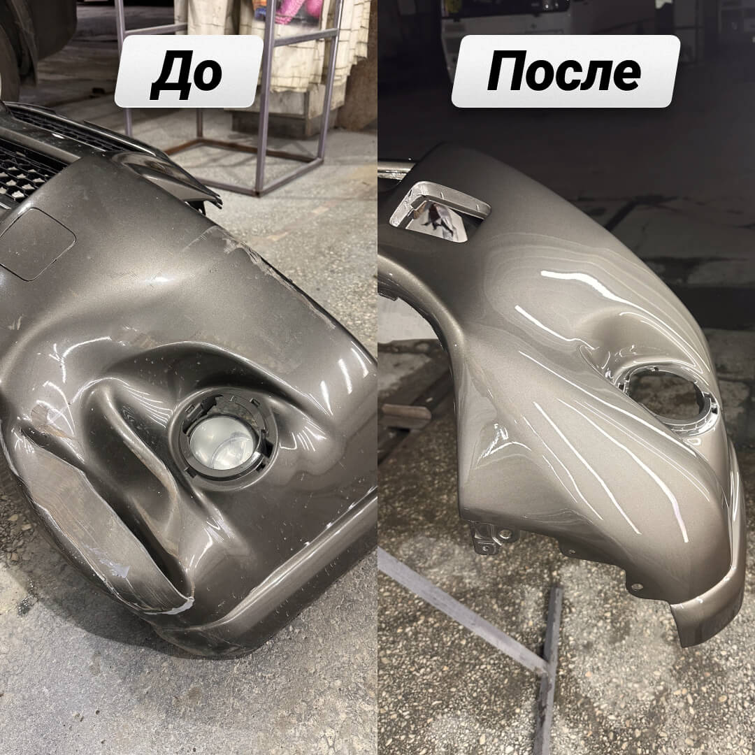 Ремонт и покраска переднего бампера на Toyota RAV4